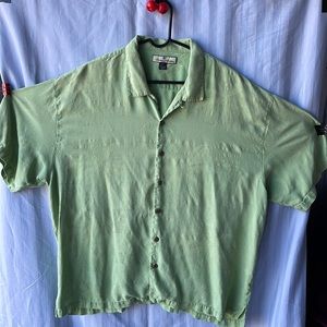 Green, 100% Silk, Tommy Bahama, XXL